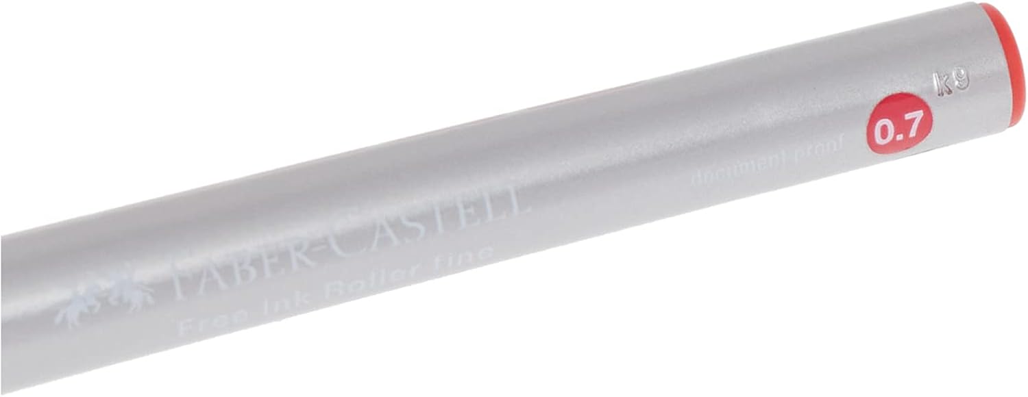 Faber-Castell Free Ink Roller Pen 0.7mm - Red