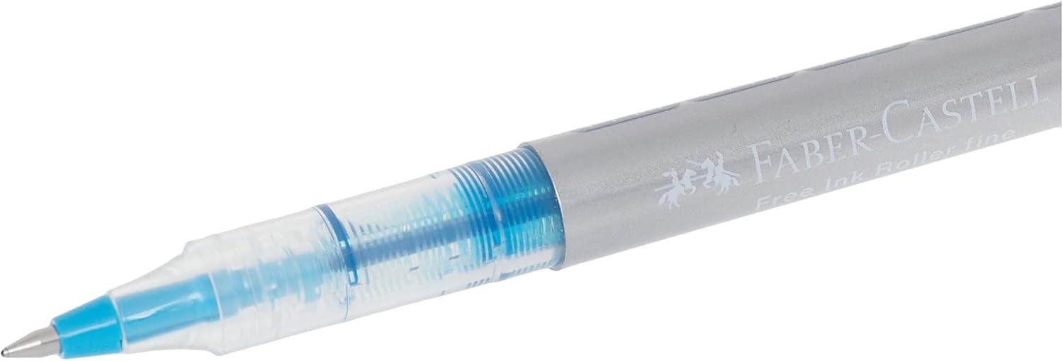 Faber-Castell Free Ink Roller Pen 0.7mm - Sky Blue