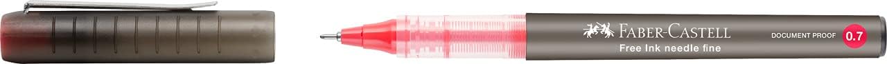 Faber-Castell Roller Free Ink Needle 0.7 red