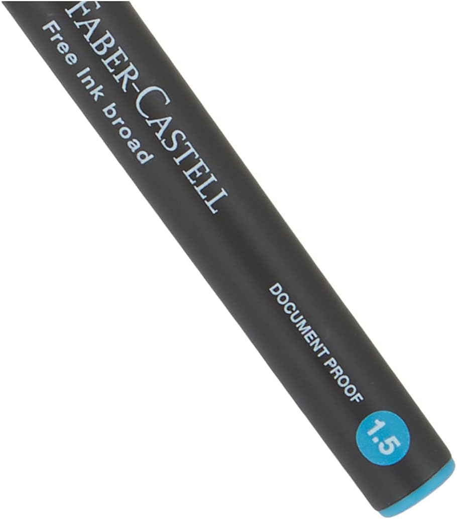 Faber Castell Free Ink Broad Ballpoint Pen 1.5 mm Blue