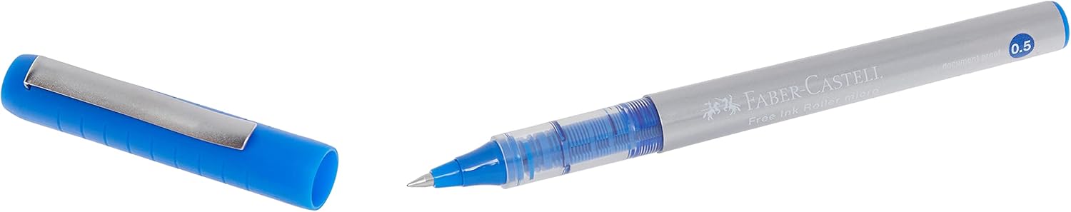 Faber-Castell Free Ink Roller Pen 0.5mm - Blue, 348501
