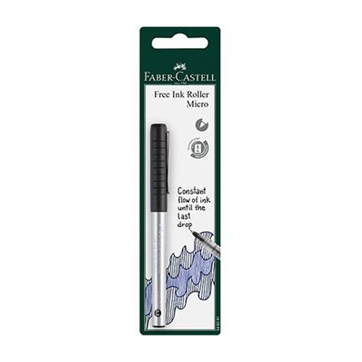 Faber Castell Free Ink Roller Micro Color Black, 1 piece