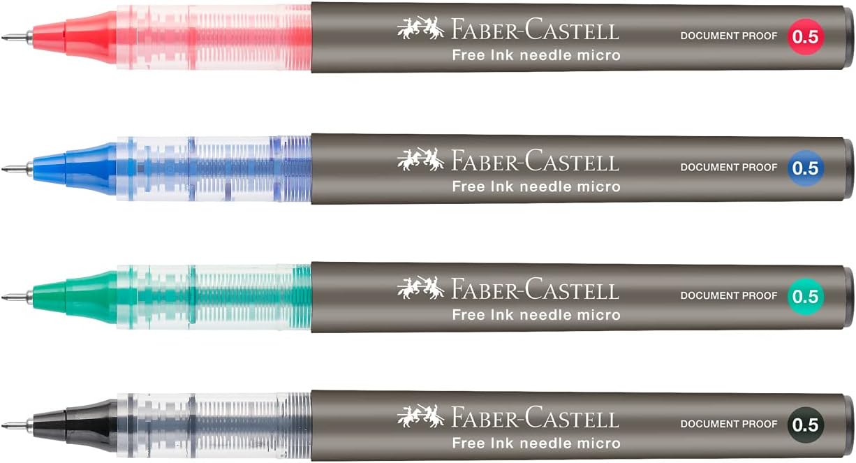 Faber-Castell Roller Free Ink Needle 0.5 blue
