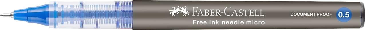 Faber-Castell Roller Free Ink Needle 0.5 blue