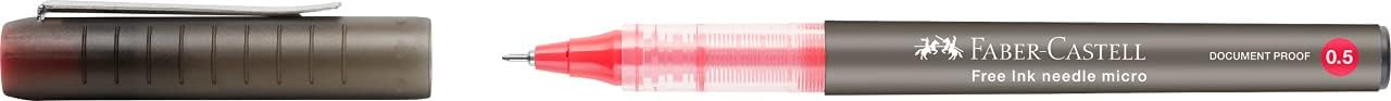 Faber-Castell Roller Free Ink Needle 0.5 red