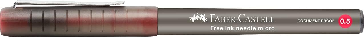 Faber-Castell Roller Free Ink Needle 0.5 red