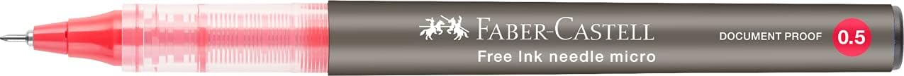 Faber-Castell Roller Free Ink Needle 0.5 red
