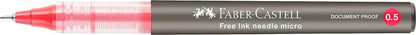 Faber-Castell Roller Free Ink Needle 0.5 red
