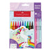 Faber Castell Limited Edition Unicorn Markers 10 Colours 3 Glitter