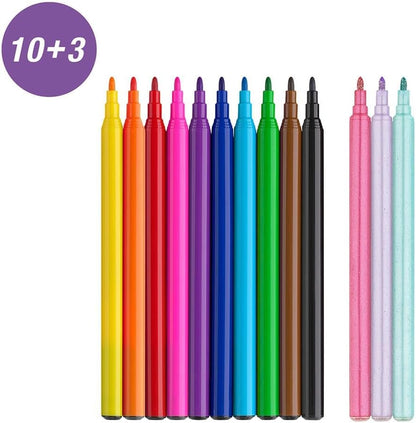 Faber Castell Limited Edition Unicorn Markers 10 Colours 3 Glitter