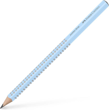 FABER-CASTELL 580084 Pencils Set Sky Blue 3-Piece with Jumbo Pencil B, Sharpener and Eraser