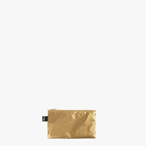 LOQI Metallic Colour Contrast Zip Pocket (Pack of 3)