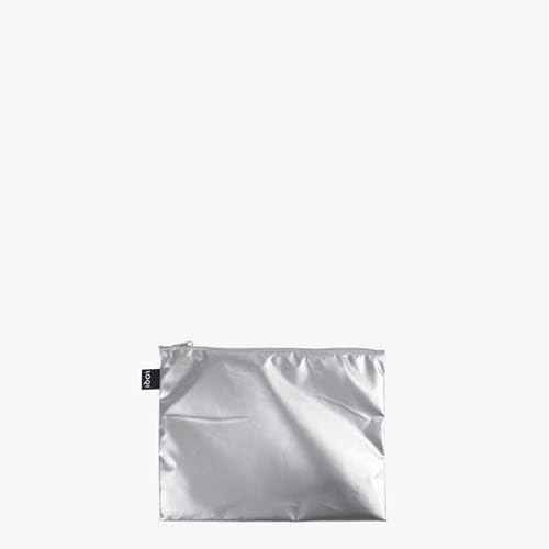 LOQI Metallic Colour Contrast Zip Pocket (Pack of 3)