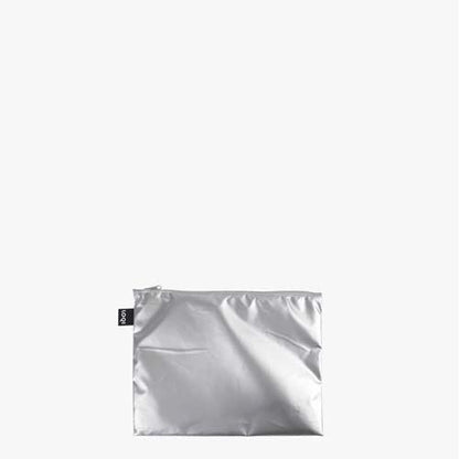 LOQI Metallic Colour Contrast Zip Pocket (Pack of 3)