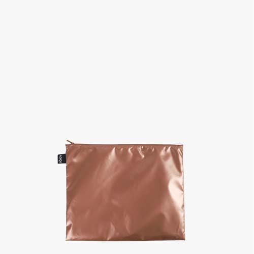 LOQI Metallic Colour Contrast Zip Pocket (Pack of 3)