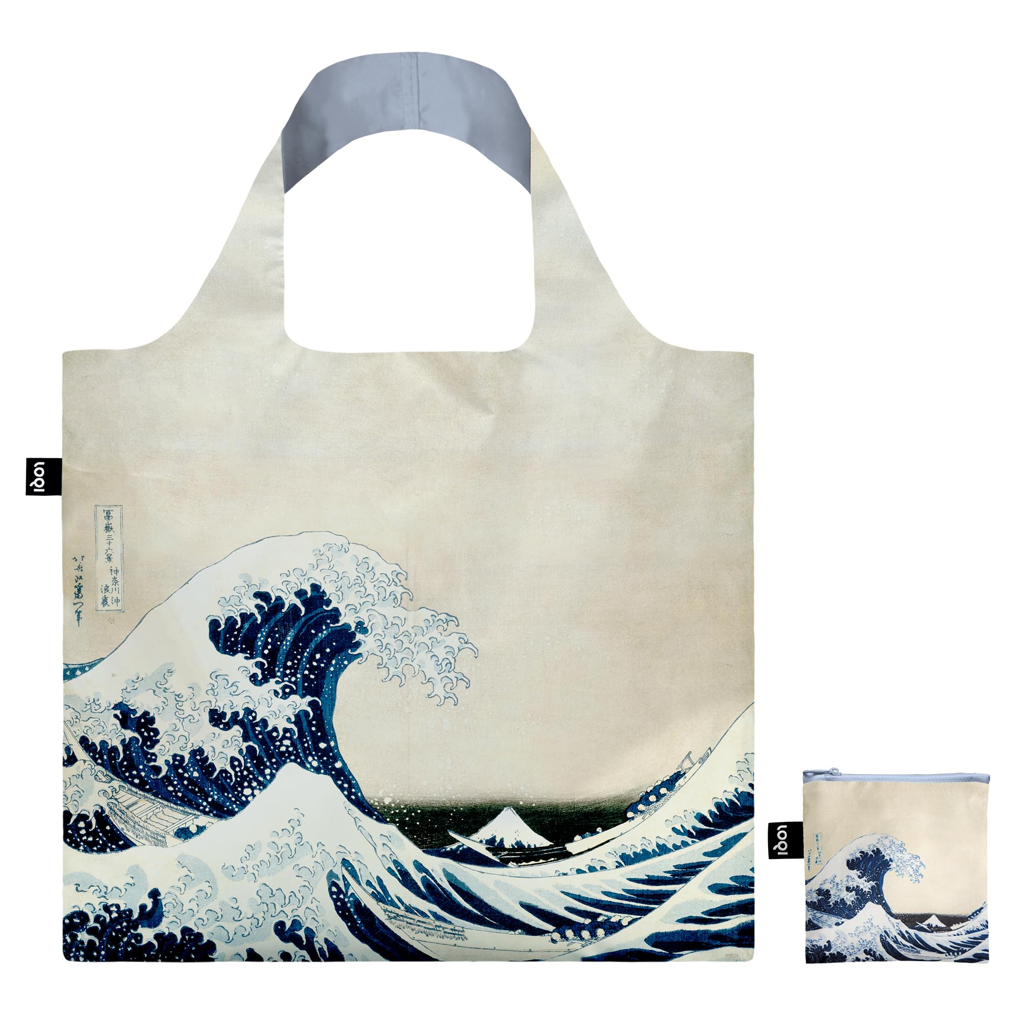 LOQI KATSUSHIKA HOKUSAI The Great Wave Recycled Bag, Multi-Colour, M, Contemporary, Multicolored, M, Contemporary