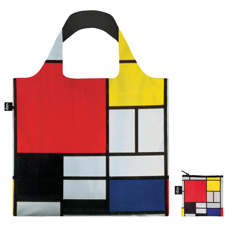 LOQI Composition with Red, Yellow, Blue and Black Recycled Bag