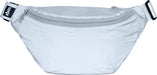LOQI Unisex Adult Metallic Bum Bag, silver, One Size