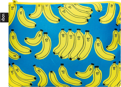 Zip Pockets Bad Bananas & Dog Walking Recycled