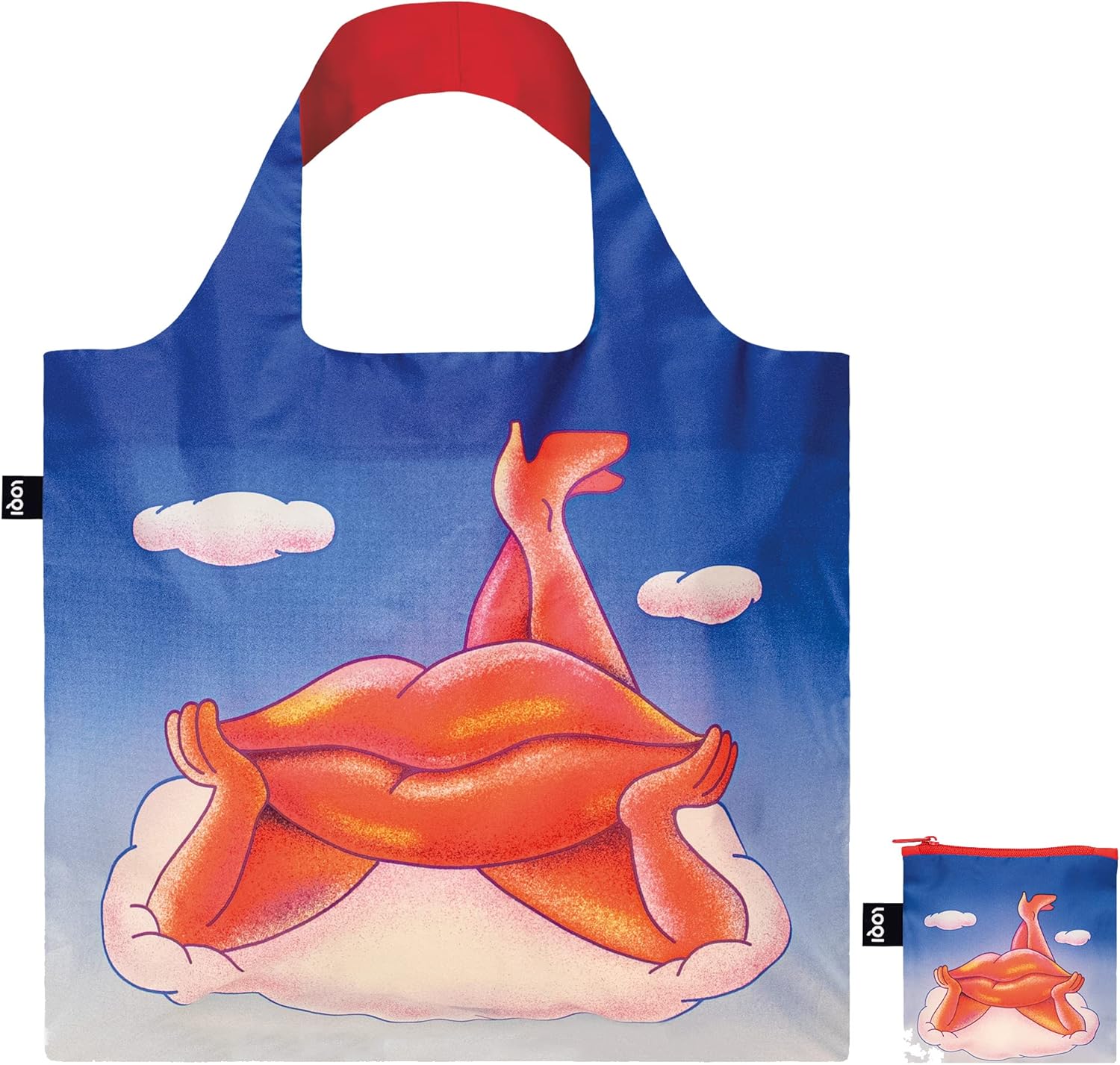 LOQI Lippy Lips Recycled Bag