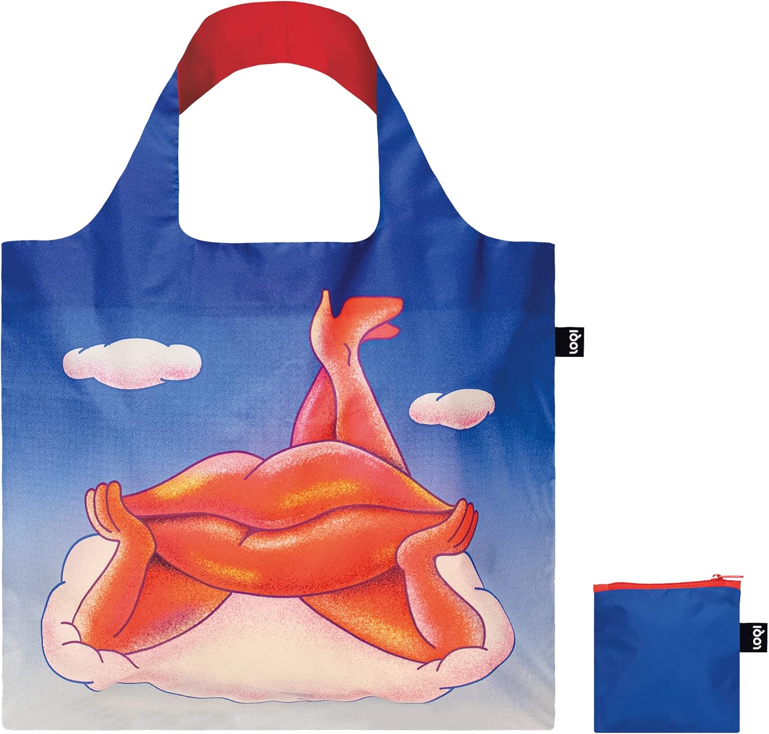 LOQI Lippy Lips Recycled Bag