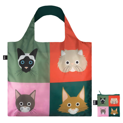 Loqi Stephen Cheetham Cats Bag Recycled
