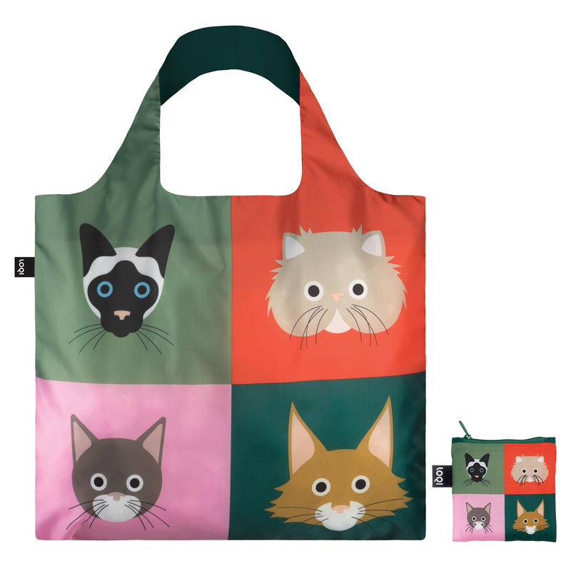 Loqi Stephen Cheetham Cats Bag Recycled