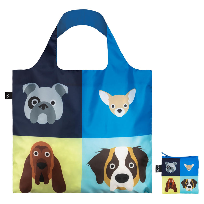 LOQI Reusable Shopping Bag, Blue