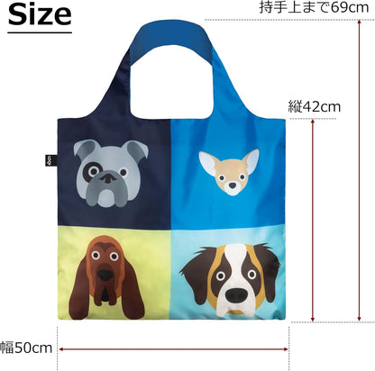 LOQI Reusable Shopping Bag, Blue