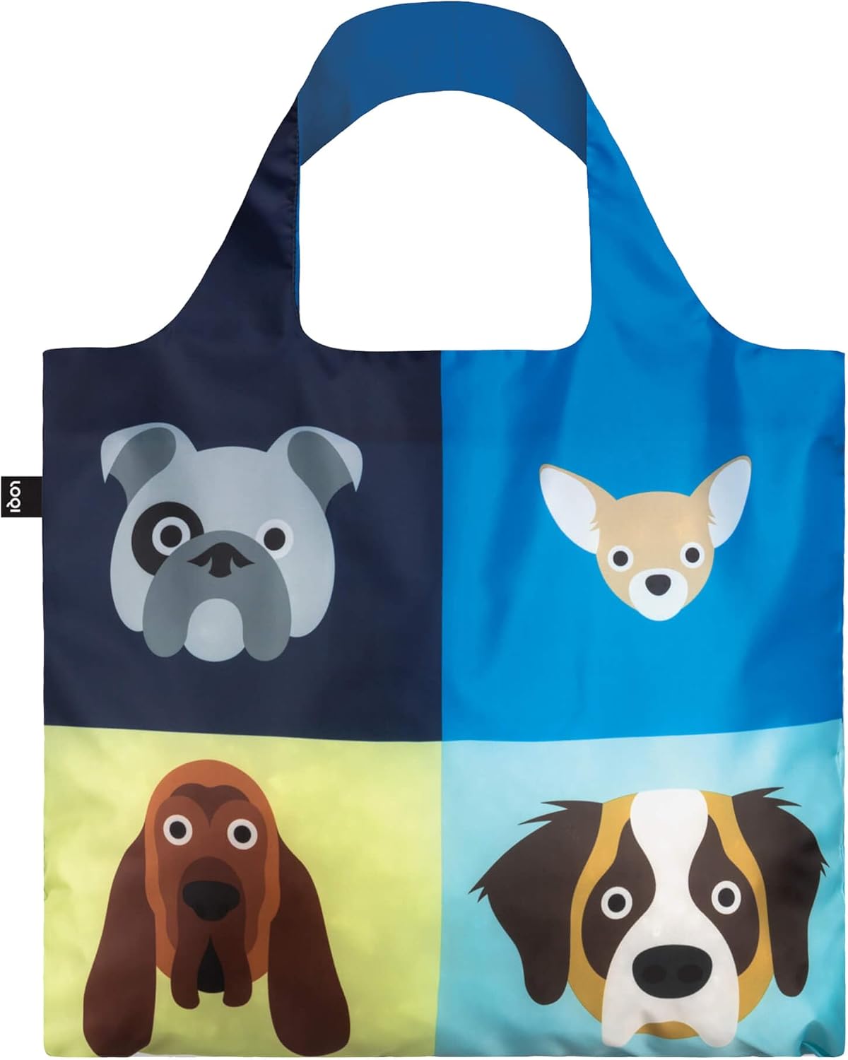 LOQI Reusable Shopping Bag, Blue