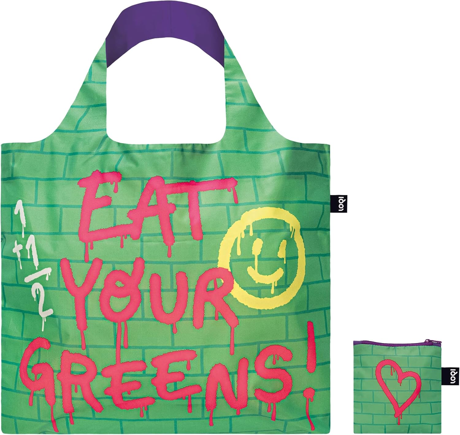 LOQI Eat your Greens Recycled Bag