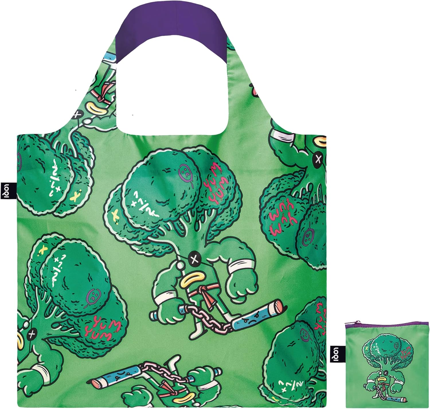 LOQI Eat your Greens Recycled Bag