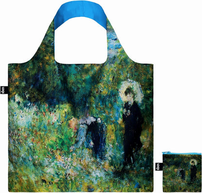 LOQI Museum Pierre-Auguste Renoir Reusable Shopping Bag, Woman with a Parasol in a Garden, One Size