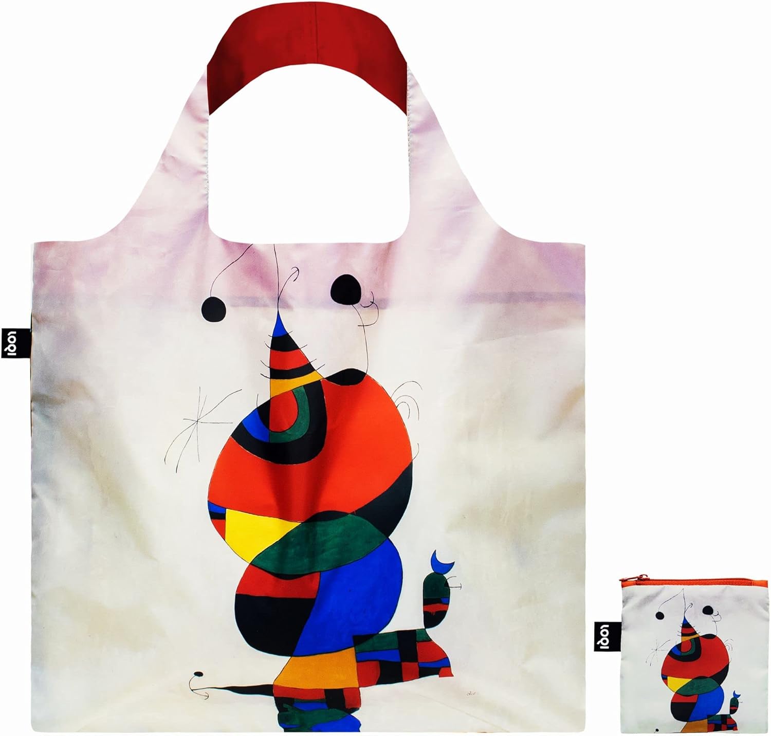 LOQI Museum JOAN MIRO Woman, Bird and Star Recycled Bag