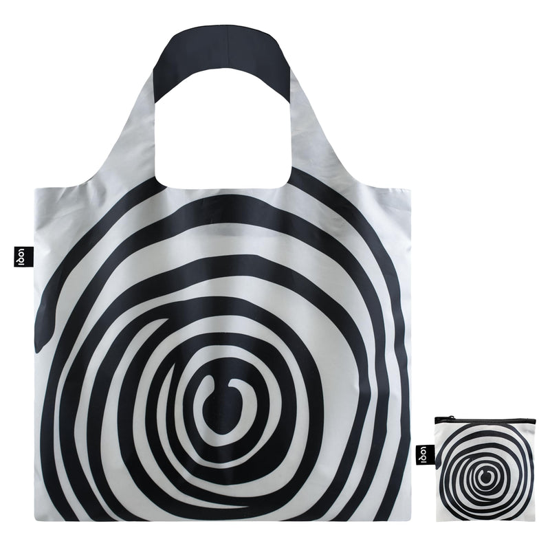 LOQI Louise Bourgeois Spirals Black Recycled Bag