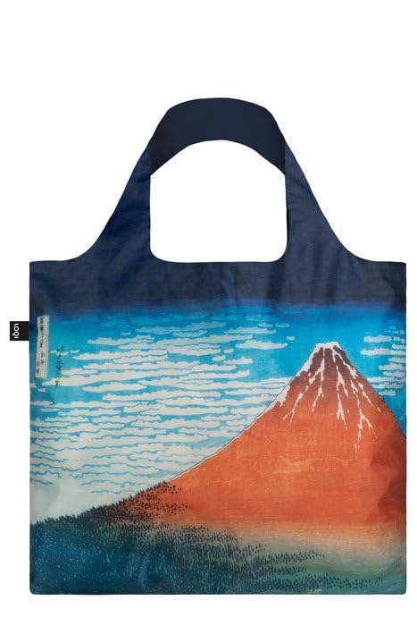 LOQI KATSUSHIKA HOKUSAI Red Fuji, Mountains in Clear Weather, Blue, M, Western, Blue, M, Western