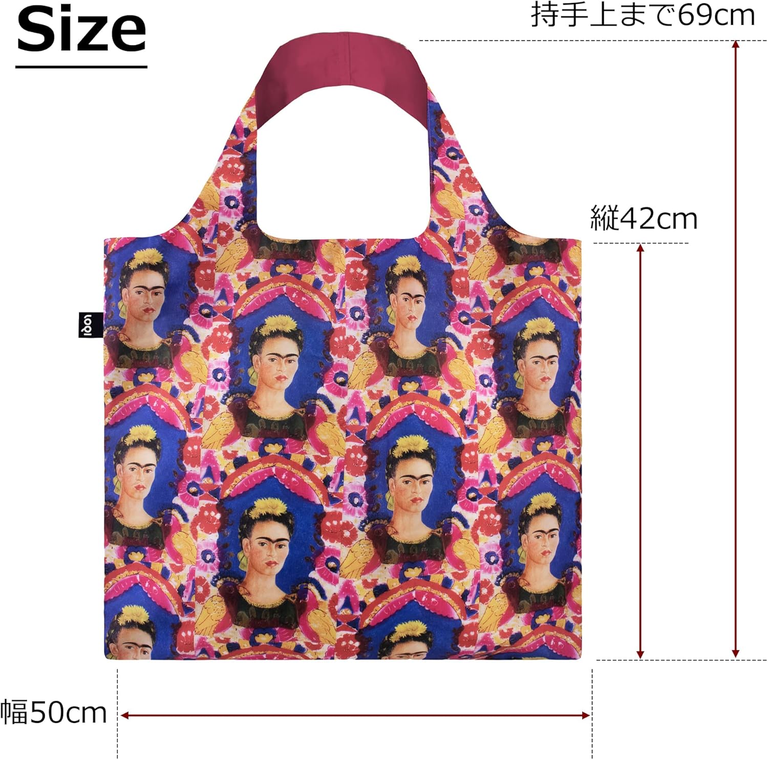 Loqi Frida Kahlo The Frame (Self-Portrait) Recycled  Bag