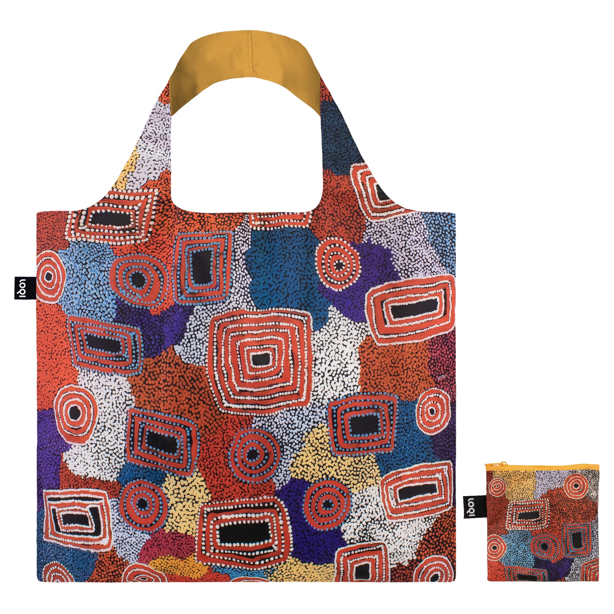LOQI Ada Nangala Water Dreaming Bag, multicoloured, Contemporary