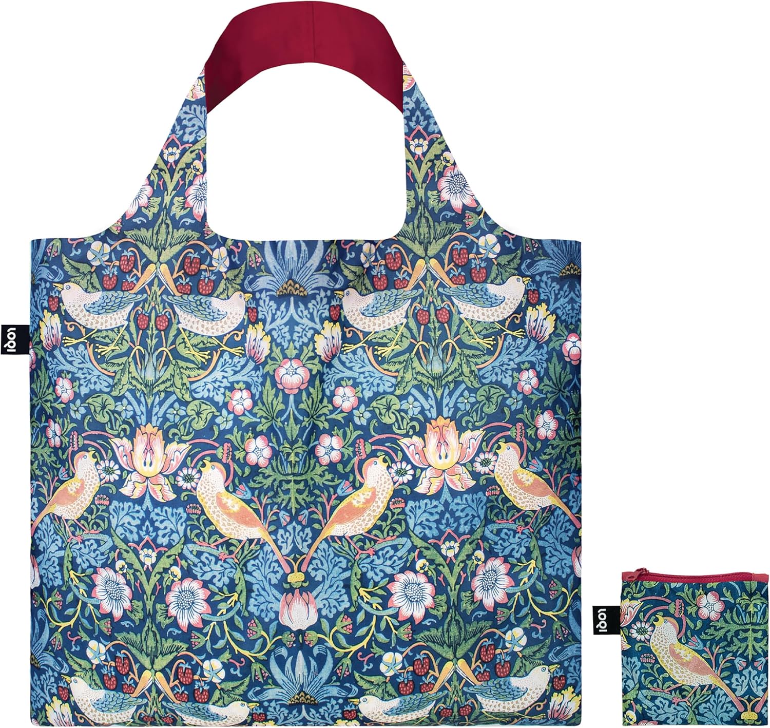 LOQI William Morris - The Strawberry Thief Recycled Bag