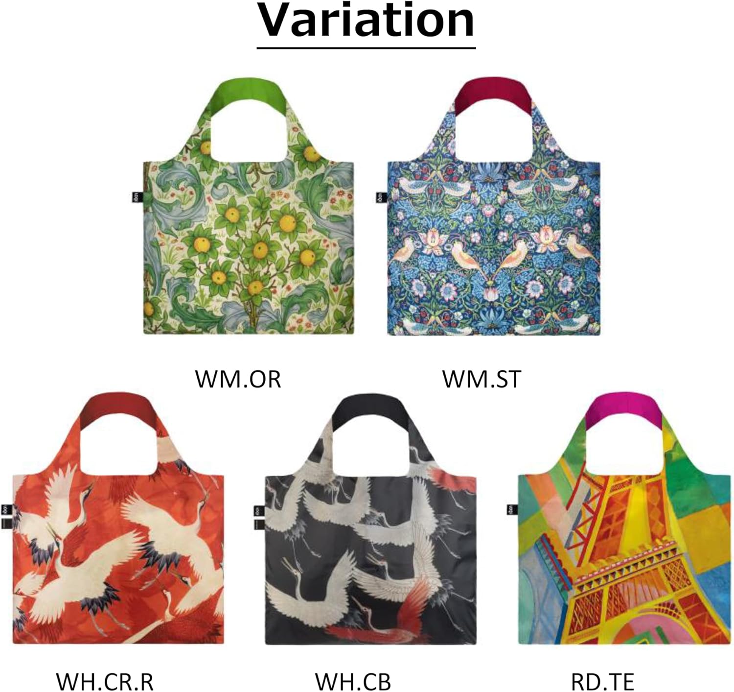LOQI William Morris - The Strawberry Thief Recycled Bag