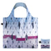 LOQI Rene Magritte Golconda Recycled Bag, Black, purple, pink, blue