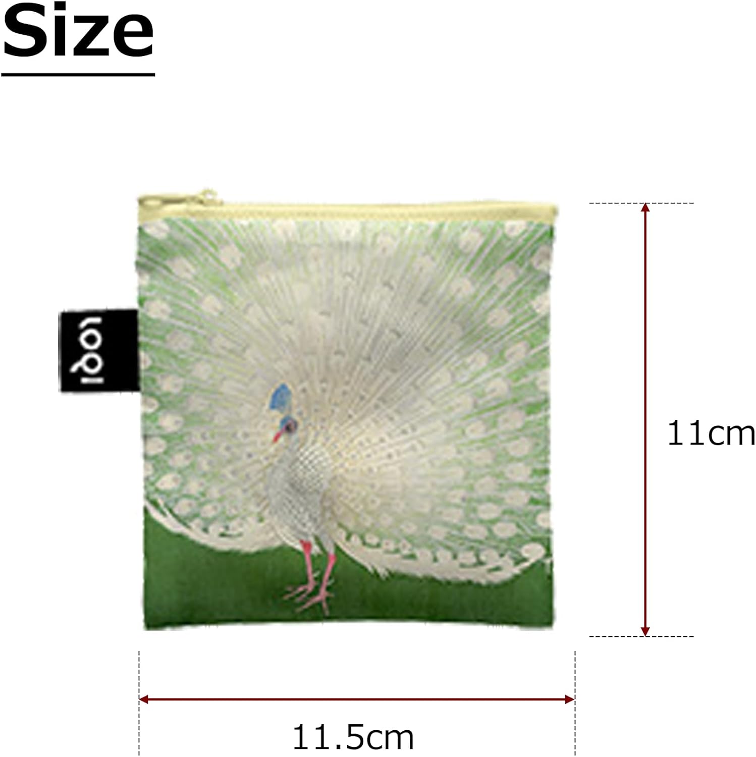 LOQI Ohara Koson - Pauw/Peacock c. 1925-1936 Recycled bag, green, Western, Green, Western