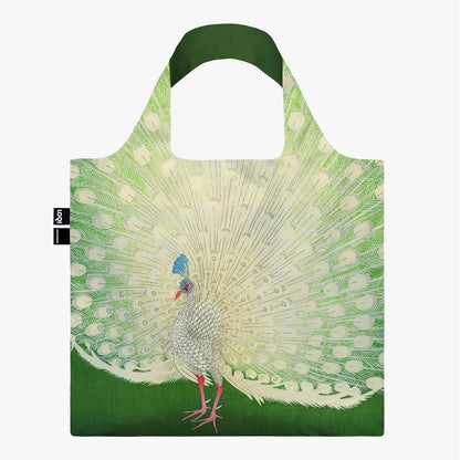 LOQI Ohara Koson - Pauw/Peacock c. 1925-1936 Recycled bag, green, Western, Green, Western