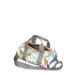 Dinosaur Skeleton Reflective Medium Weekender, Silver, Contemporary, Silver, Contemporary