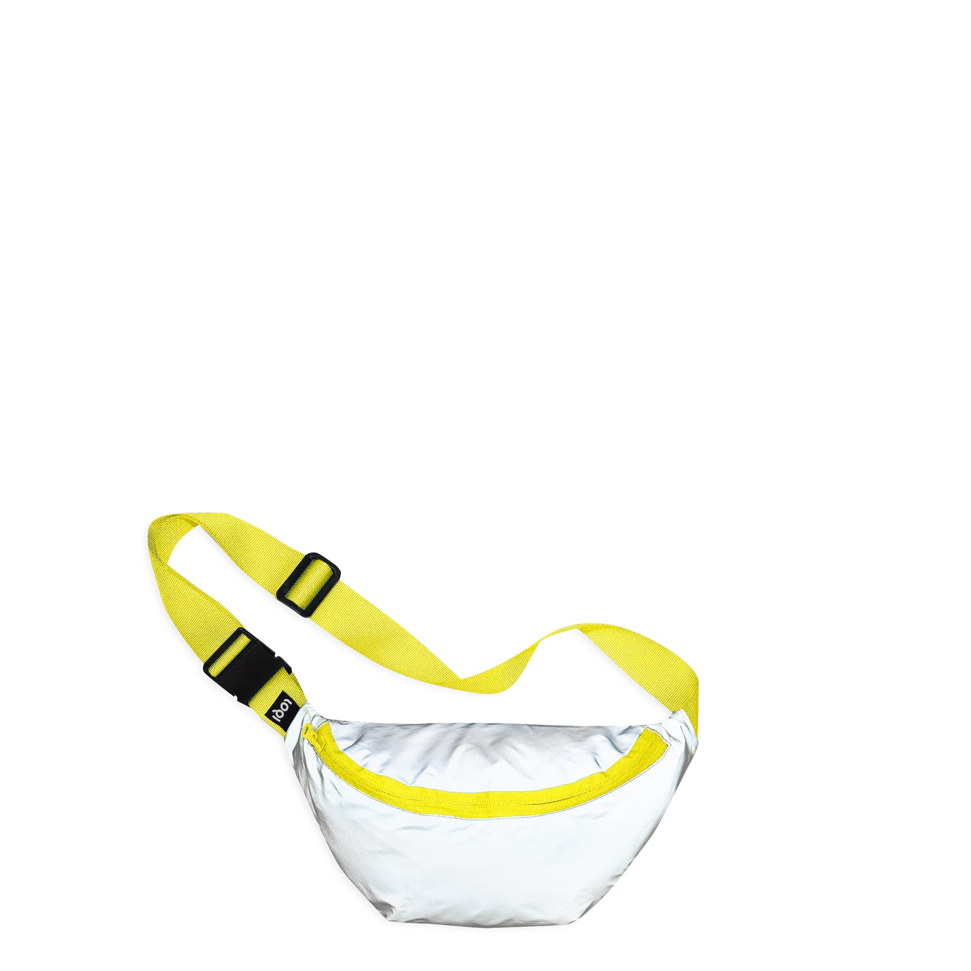 Reflective Neon Yellow Medium Bumbag, silver, BUMBAG