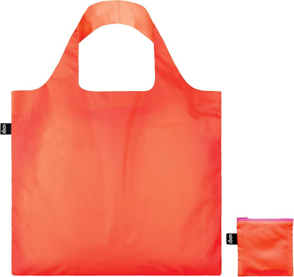 LOQI Recycled bag neon orange, fluorescent orange, fluorescent orange, contemporary, fluorescent orange, Contemporary