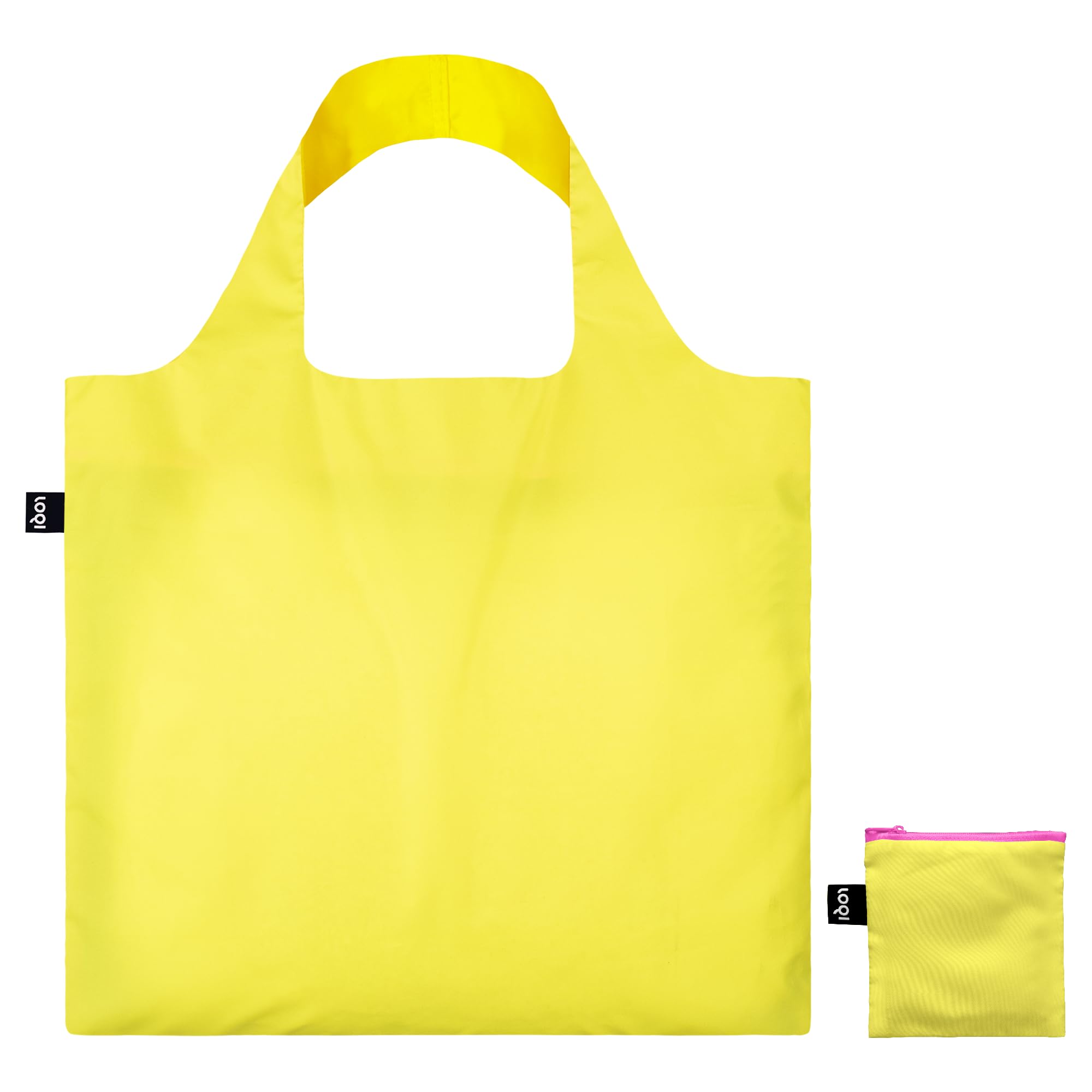 LOQI Recycled bag neon yellow, neon yellow, Neon yellow, Contemporary, Neon Yellow, Contemporary