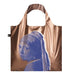LOQI JOHANNES VERMEER Girl with a Pearl Earring Rose Gold Metallic Bag