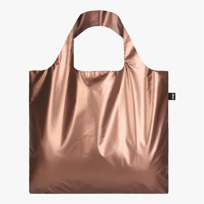 LOQI JOHANNES VERMEER Girl with a Pearl Earring Rose Gold Metallic Bag