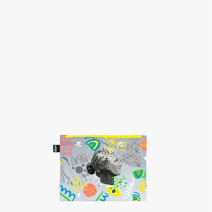Classic Art Reflective Zip Pockets, Reflective, Cosmetic case